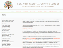 Tablet Screenshot of cornvilleregionalcharterschool.org
